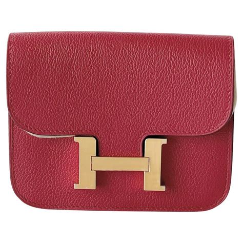 hermes rouge grenat constance|Hermes constance lizard bag.